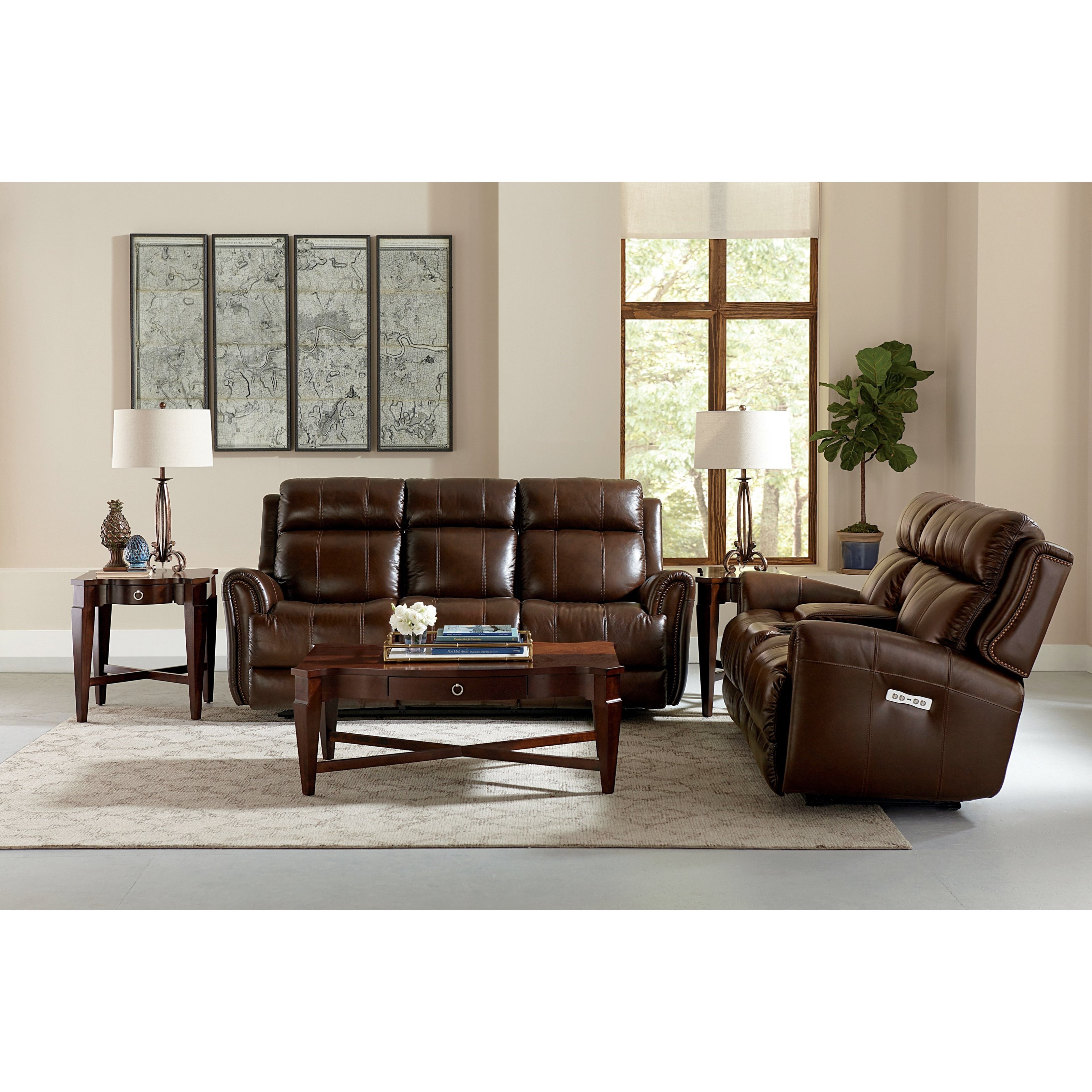 Bassett store reclining sofa